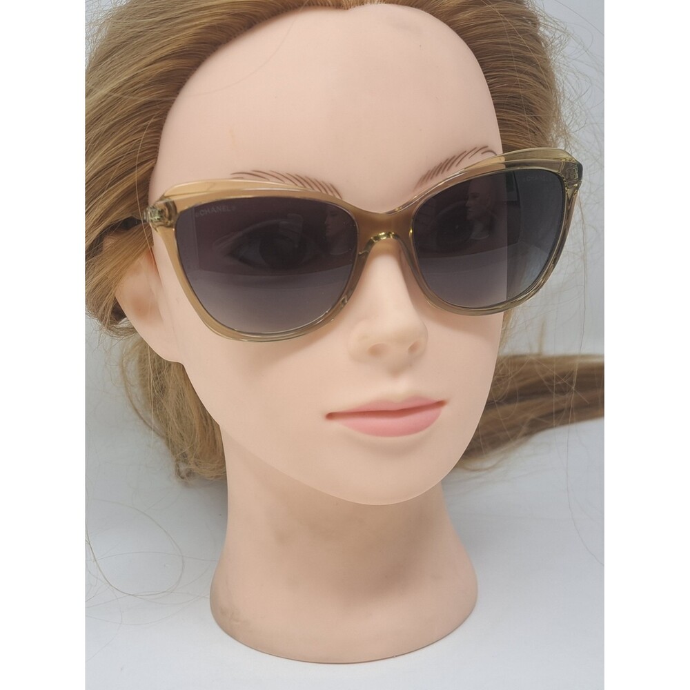 CHANEL Women's Sunglasses Italy Cateye Dark Tint 5384 1628/S6 55-16-140 - Picture 4 of 16